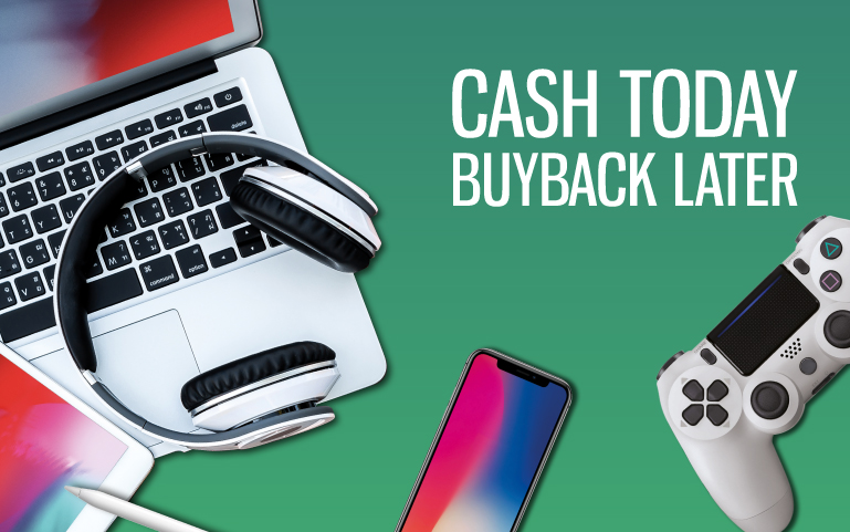 Cash today buyback later